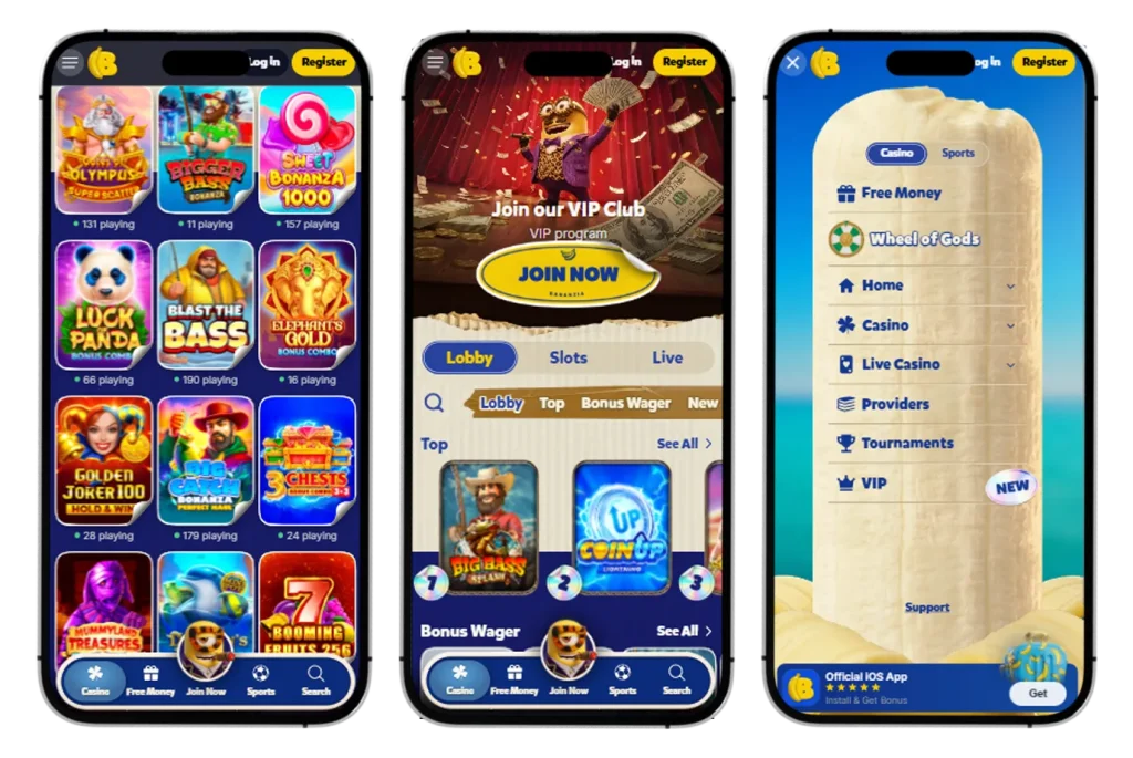 Bananzia Casino app